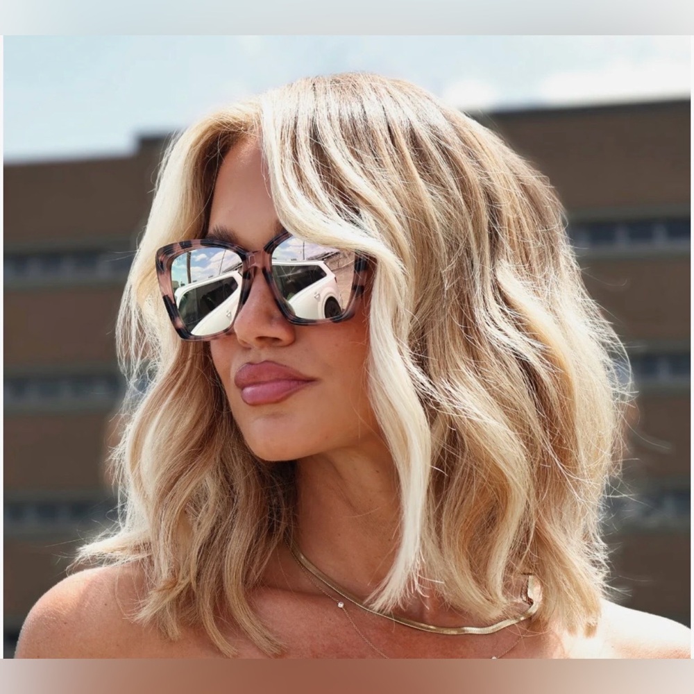 ☀️ NEW Diff Becky II Himalayan Tort Taupe Mirror Polarized Sunglasses